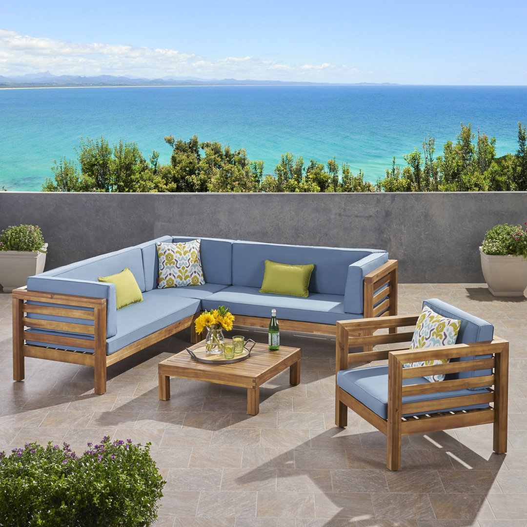 Maher 5 Piece Sectional Seating Group with Cushions